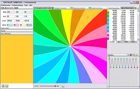 DIGITALER FARBATLAS 5 0 Farbharmonie Komplementärkontrast