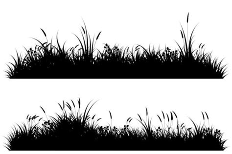 Grass Silhouette Vector Art, Icons, and Graphics for Free Download