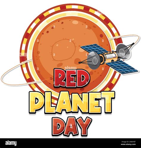 Red Planet Day Poster Template Illustration Stock Vector Image Art