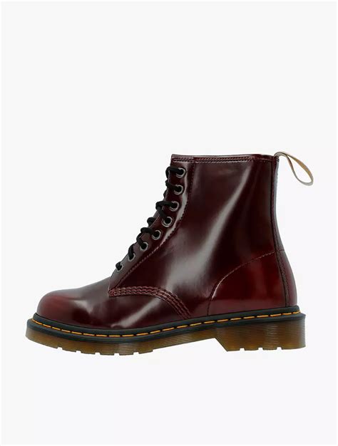 Jual Dr Martens Vegan Unisex Boots Cherry Red Oxford Rub Off