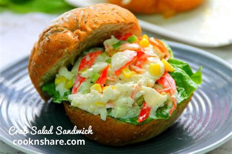 Crab Salad Sandwich - Cook n' Share - World Cuisines