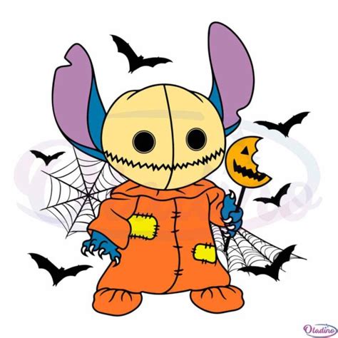 Halloween Stitch Masked Trick Svg Cutting Files Oladino