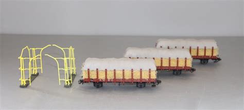 Märklin H0 46365 Güterwagen 3x R 02 Pfahlwagen für Catawiki