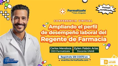 Ampliando El Perfil Laboral Del Regente De Farmacia Youtube