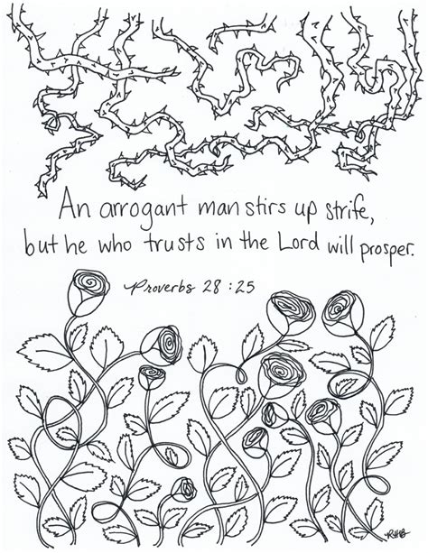 Proverbs Bible Coloring Page Sketch Coloring Page | Images and Photos ...