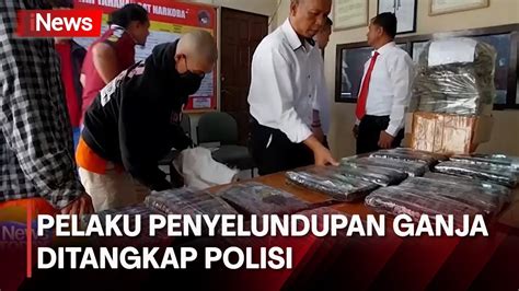 Empat Orang Pelaku Penyelundupan Ganja Dalam Kemasan Kerupuk Di