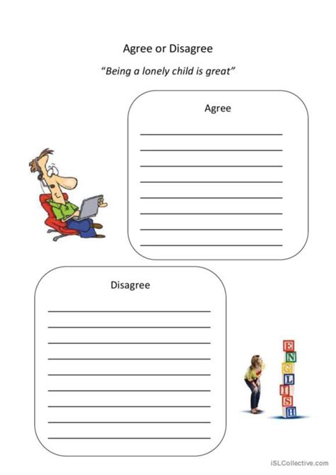 Agree Or Disagree English Esl Worksheets Pdf Doc