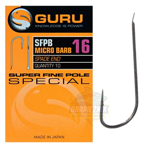 Haczyki Guru Super Fine Pole Special SFPB SPADE END Roz 18 Sklep