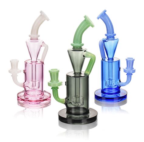 Esigo Wholesale 9 Inch Assorted Jade Colors Shisha Hookah Glass Smoking Pipe With Dood Function