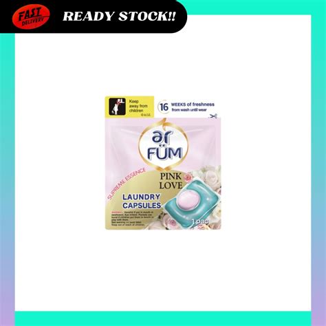 Ar FUM Pink Love Laundry Capsules 12g X 1pc Individual Packaging