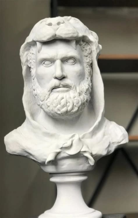 Large Hercules Bust Statue 20 Inches 51 Cm Hercules Bust Sculpture Heracles Statue