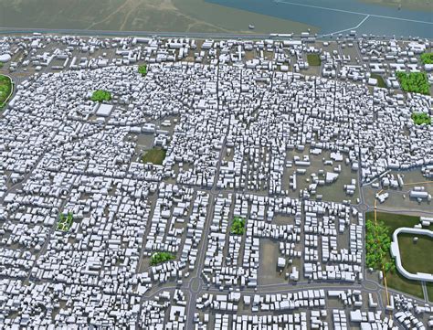 Patna City Bihar India 3D Model 35km by 3dstudio