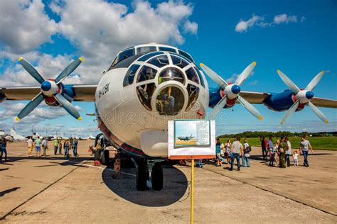 Old Russian Turboprop Aircraft Il 14M At An Abandoned Aerodrome