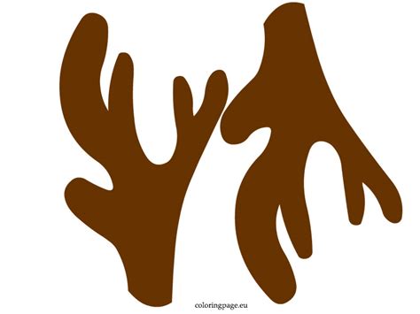 Reindeer Antlers Printable Pattern