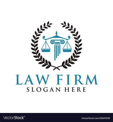 Law firm logo Royalty Free Vector Image - VectorStock