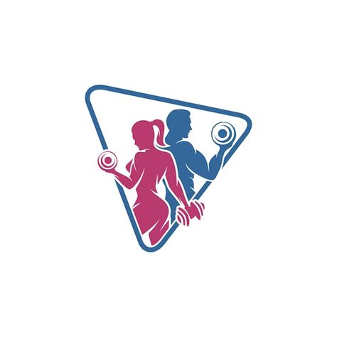 Plantilla de diseño de logotipo de gimnasio de fitness Vector Premium