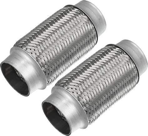 Amazon X AUTOHAUX 2 Pcs 2 X6 Car Exhaust Flexible Pipe Tubing