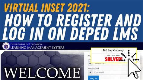 How To Register And Log In On Deped Lms Deped Virtual Inset 20 2021 | Images and Photos finder