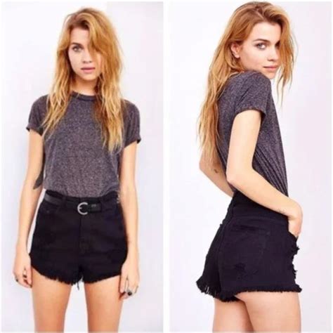 Bdg Shorts Bdg Urban Outfitters Super High Rise Cheeky Distressed