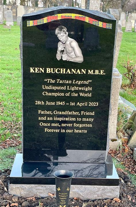 Scots Boxing Legend Ken Buchanan Honoured With Knockout Gravestone