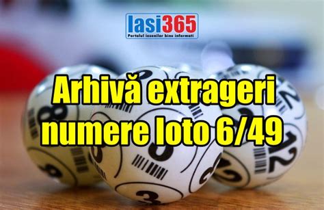 Arhivă extrageri loto 6/49