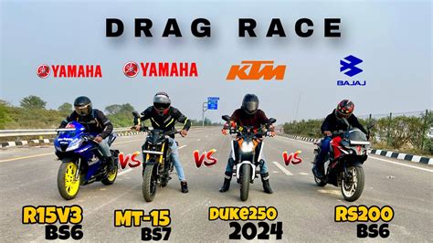 2024 Ktm Duke 250 GEN3 Vs Yamaha R15v3 Vs Pulsar Rs 200 Vs Yamaha Mt 15