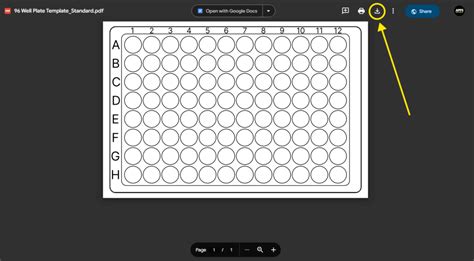 96 Well Plate Template Free Download