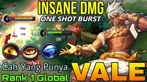 Insane DMG Combo Vale One Shot Burst Top 1 Global Vale By Cah Yang