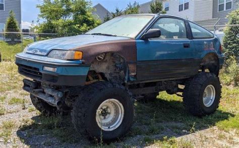 Mini-Monster Truck: 1990 Honda CR-X | Barn Finds