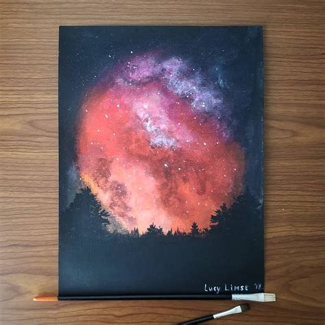 Galaxy Acrylic Painting : r/drawing