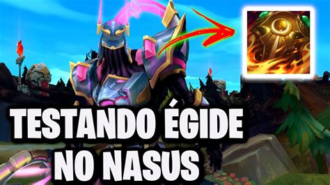 Testando Gide De Fogo Solar No Nasus Nasus Vs Sion League Of