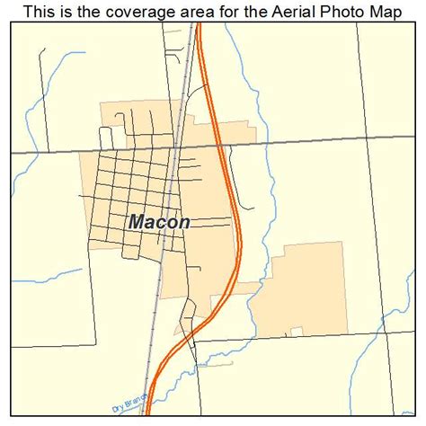 Aerial Photography Map of Macon, IL Illinois