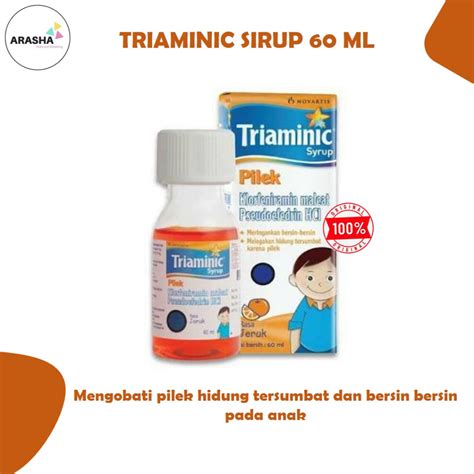 Jual TRIAMINIC PILEK SIRUP 60 ML Mengobati Pilek Hidung Tersumbat Dan