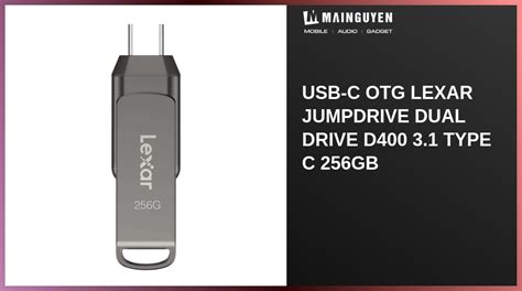 USB C OTG Lexar JumpDrive Dual Drive D400 3 1 Type C 256GB A56300