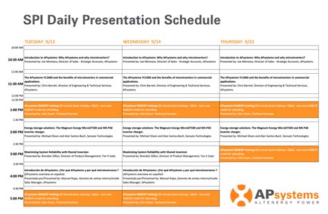 Apsystems Spi Presentation Schedule Apsystems Usa Leading The