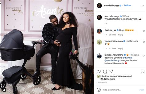 Pics Dj Zinhle Looks Stunning In Pregnancy Shoot With Kairo And Murdah