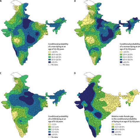 Age Specific And Sex Specific Adult Mortality Risk In India In 2014