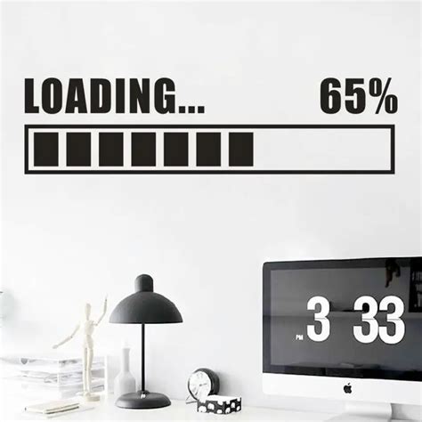 Hot Wall Stickers Vinyl Decal Loading Gamer Gaming Wall Sticker Room