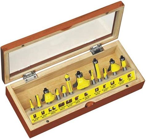 Oldham Ohmrb12 Sign Maker Carbide Router Bit Set 12 Piece Straight