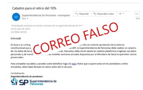 No caigas Alertan de correo falso que pide información para el