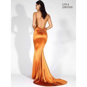 Love Lemonade Dresses Satin Backless Ruched Floor Length Formal