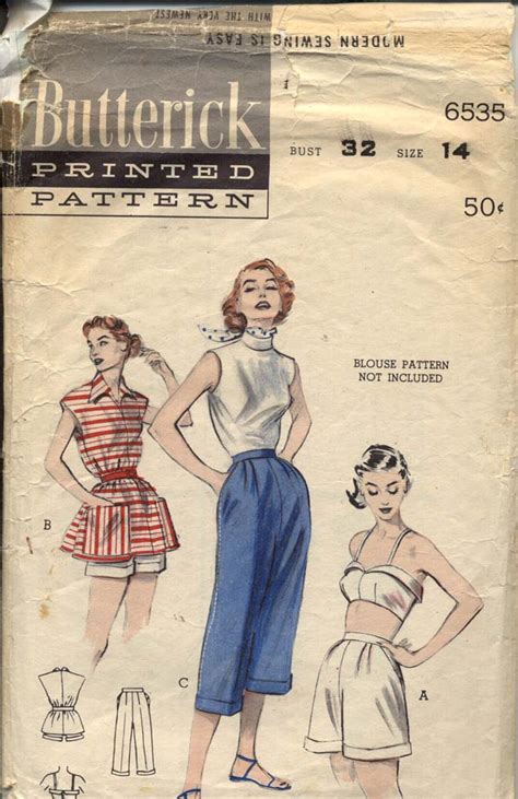 Butterick 6535 B Vintage Sewing Patterns Fandom