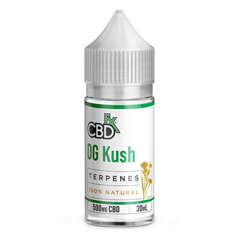 Cbd Vape Juice Og Kush Terpenes Oil 500mg 1000mg By Cbdfx