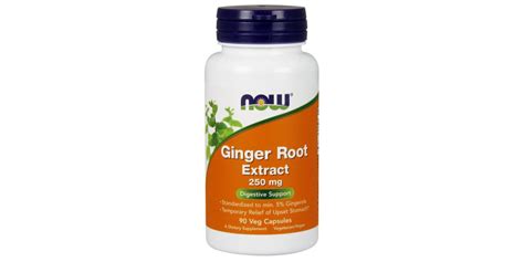 NOW Foods Ginger Root Extract 250mg 90 Vcaps Bodybuilding And