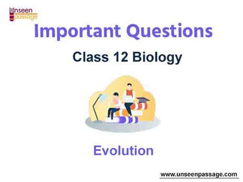 Evolution Class 12 Biology Important Questions