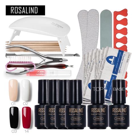 Rosalind Conjunto De Herramientas Para Manicura Cura W L Mpara Uv Gel