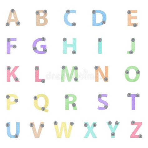 Colourful Alphabet To Z Stock Illustrations 57 Colourful Alphabet To