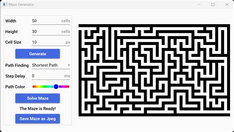 GitHub - profgyuri/MazeGenerator: Simple maze generator and pathfinder ...