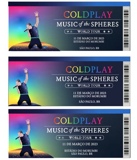 Coldplay Tickets Graphic Design on Behance