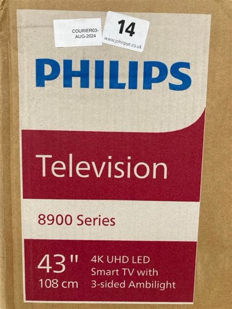 John Pye Auctions Philips Series K Uhd Led Tv Model